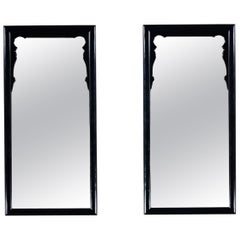Black & Burl Chin Hua Pair of Mirrors by Raymond K. Sabota for Century Furn