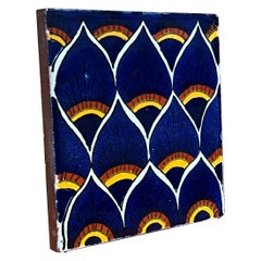 Vintage style hand painted decorative Tile.