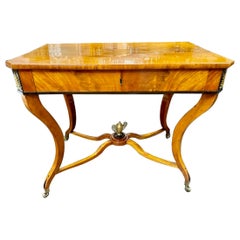 Antique 19th Century German Biedermeier Walnut Table