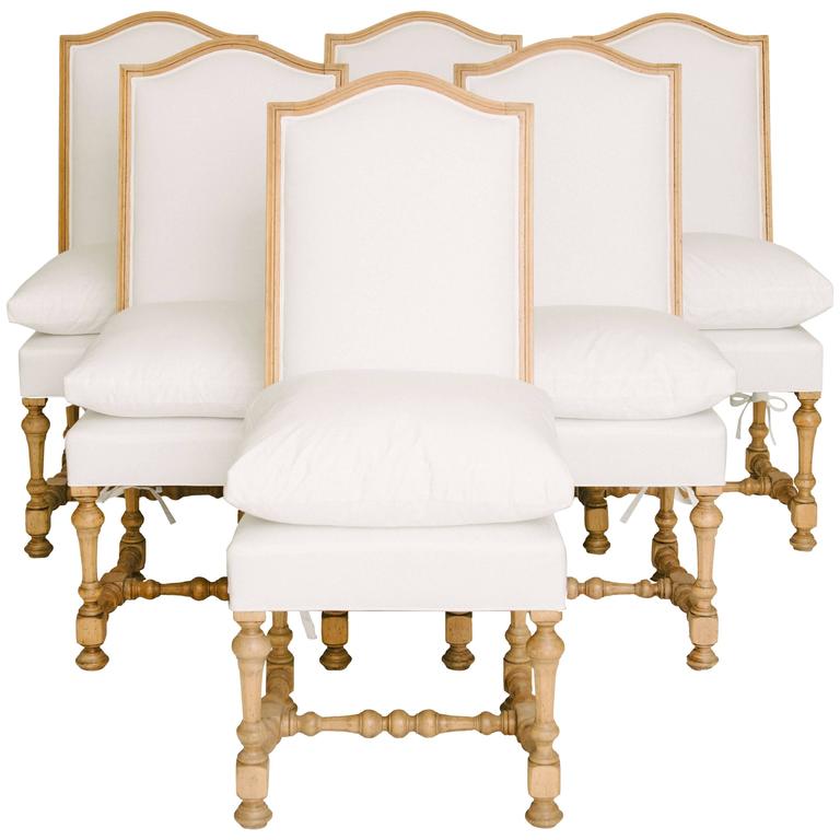 Set Of Six 19th Century Louis XIV Style Dining Chairs Set Of Six 19th Century Louis XIV Style Dining Chairs
