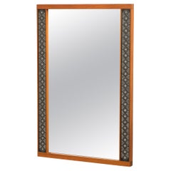 Teak Wall Mirror by Hans-Agne Jakobsson, Åhus, Sweden, 1950s