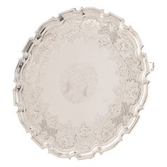 Sterling Silver Footed Salver London 1735