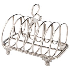 Sterling Silver Six Division Toast Rack London 1814