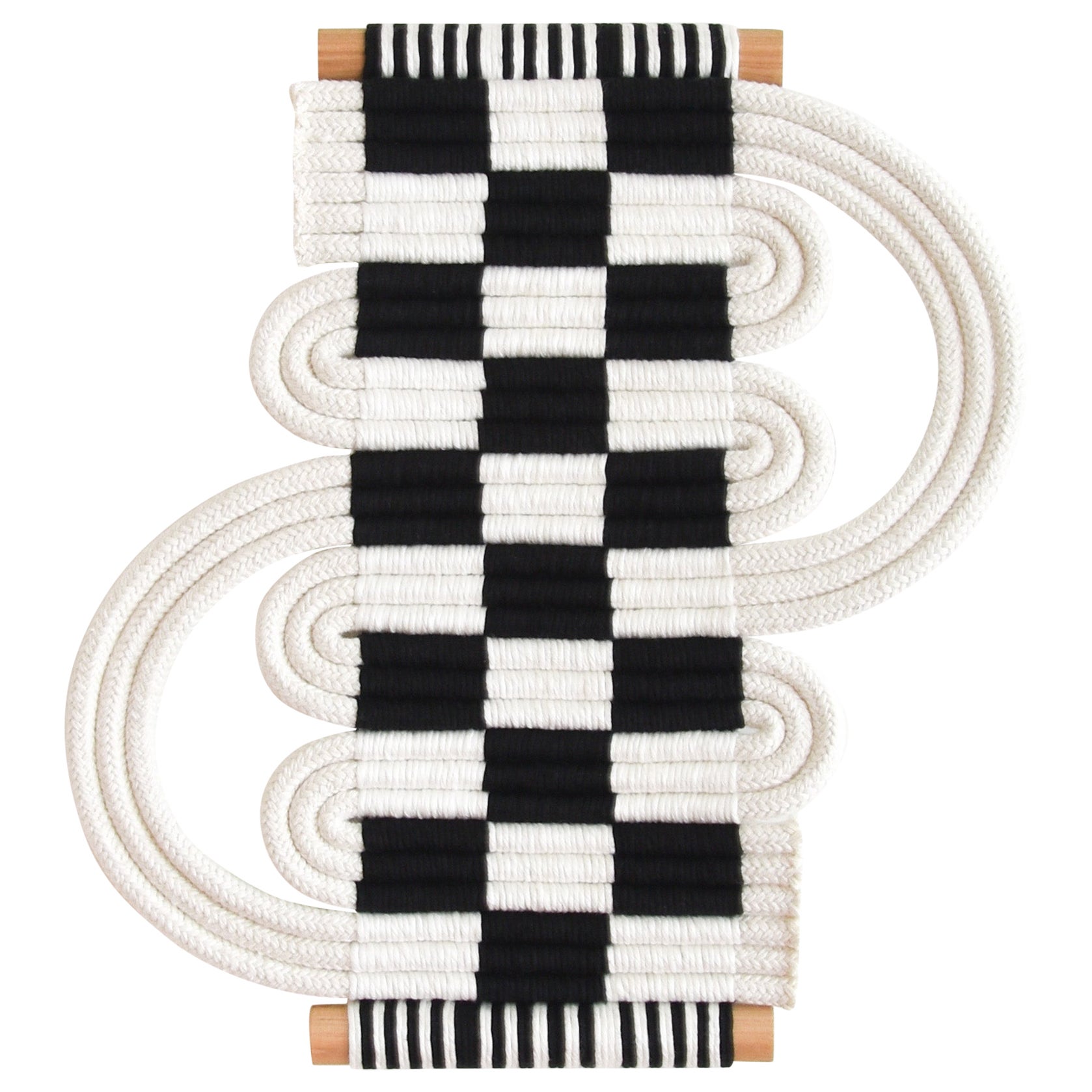 Passementerie #2, Knotted Wall Hanging, Fiber Art Tapestry by TAMAR SAMPLONIUS
