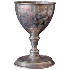 Polished Pewter Cup, Scottish, 17th Century