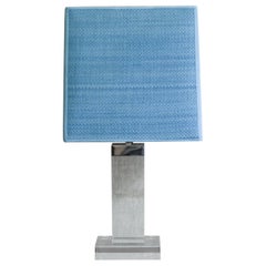 Lampada in plexiglass con dettagli in metallo cromato, anni '70