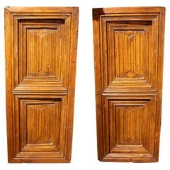 Antique 15th Pair of Spanish Gothic Doors Known as “Servilleta”