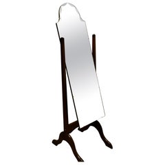 Specchio chevale con piano ad arco Art Deco Mirror  Lo specchio ha un piano a forma di arco
