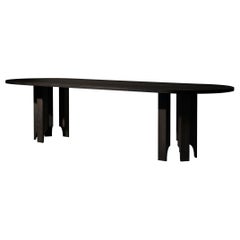Oval Table - Dark Brown Oak - Acer Capsule by Mokko