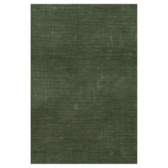 Rug & Kilim’s Oversized Textural Rug in Forest Green Tones & Striae