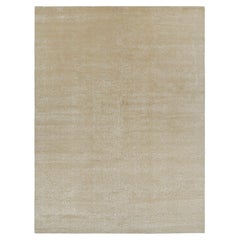 Rug & Kilim Alfombra oversize de estilo europeo en beige-marrón con flores "Córdoba"