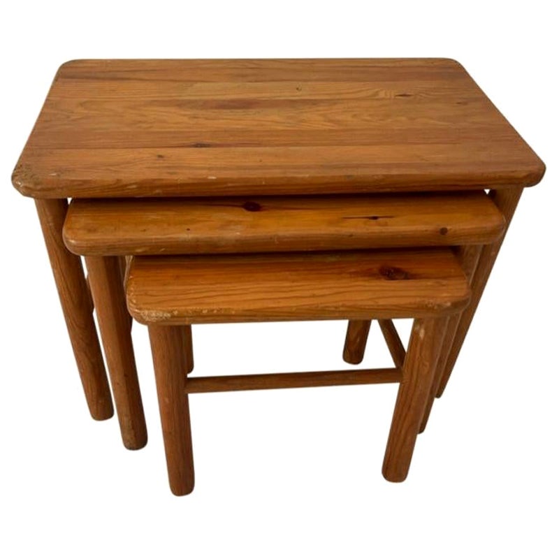 Pine Nesting Tables For Sale