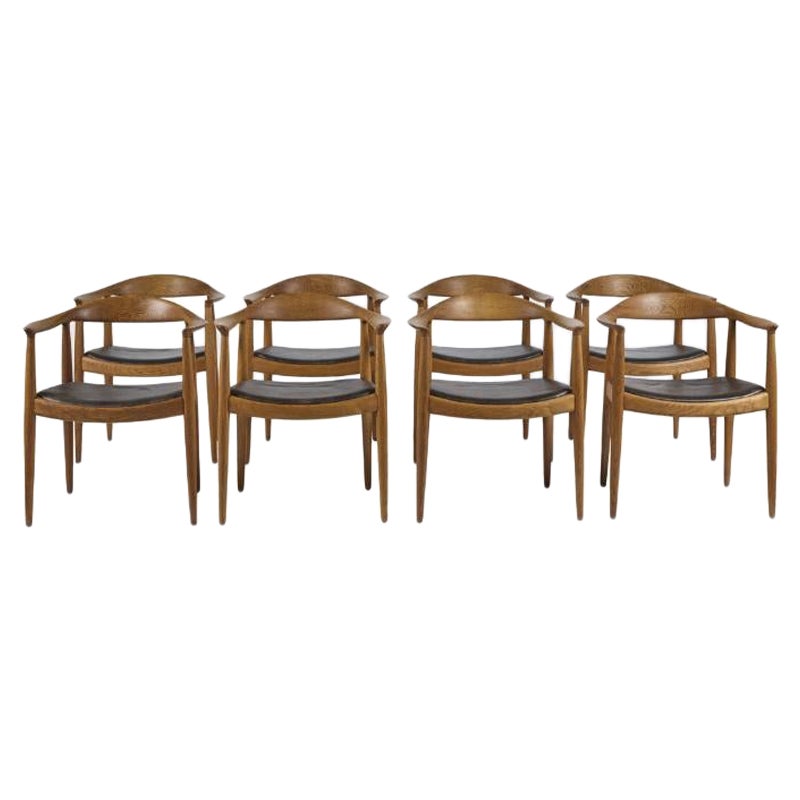 Modell JH051 von Hans Wegner, 8er-Set, Modell im Angebot