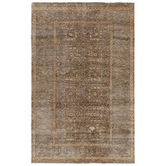 Rug & Kilim’s Tribal Rug in Beige-Brown with Geometric Patterns