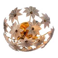 Italian Mid-Century Modern Murano fluch mount by Franco Luce, 1970s