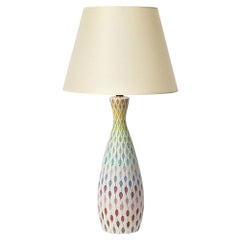 Lampada da tavolo Aldo Londi Bitossi, Ceramica, Multicolore, Piume, Firmata
