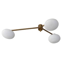 Midcentury lamp 3 Lune designed by Angelo Lelii for Arredoluce, certified