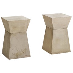Scott Burton, Side Tables, Cast Concrete, USA, 1981
