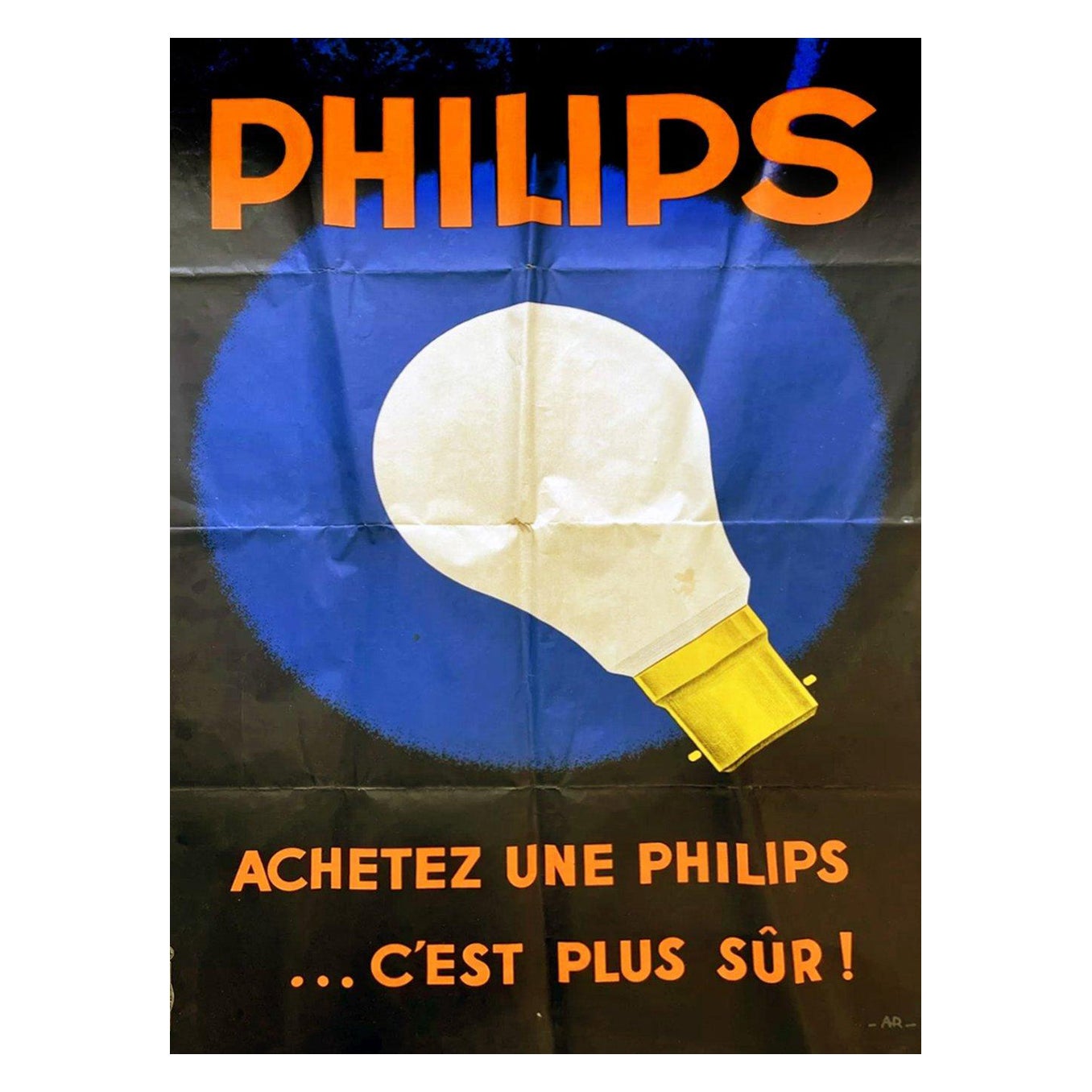 1939 Philips - Andre Roland Original Vintage Poster For Sale