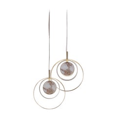 Set di 2 lampade a sospensione Eclissi S1 di Euroluce Lampadari