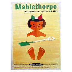 Mablethorpe - Tom Eckerlsey British Railways Original Vintage Poster