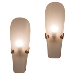 Pair of Mod. 1636 Appliques by Max Ingrand for Fontana  Arte, Italy, c.1957