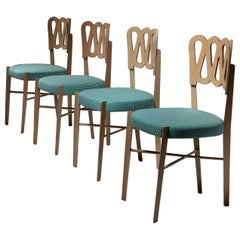 Set di quattro sedie Model 969 di Gio Ponti per Montina, Italia, anni '70