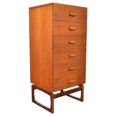 G Plan Quadrille Narrow Chest of Drawers in Teak #2