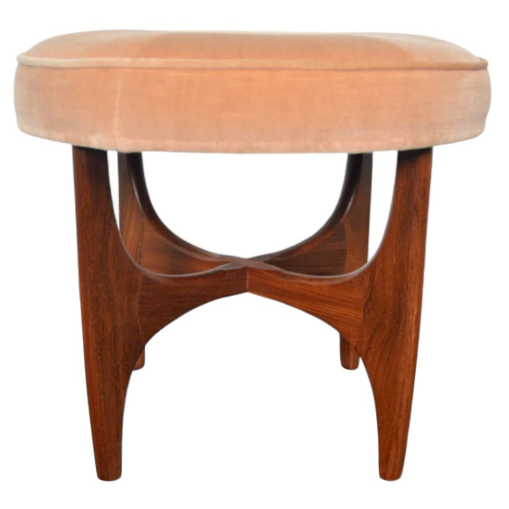 Ottoman Astro rond Afromosia n° 3 en vente