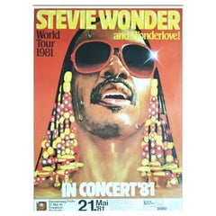 1981 Stevie Wonder- In Concert '81 Original Vintage-Poster, Stevie Wonder