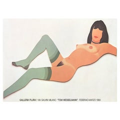 1984 Tom Wesselmann - Galleria Plura Original Vintage Poster