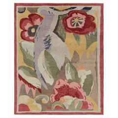 Rug & Kilim è un tappeto francese in stile Art Deco con fiori impressionisti policromatici