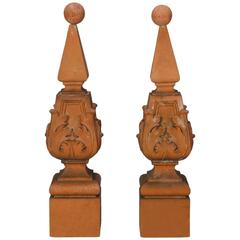 Tall English Terra Cotta Finial 11