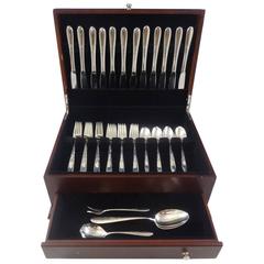 Autumn Leaves by Reed & Barton Sterling Silver Flatware Service Set 51 Pieces