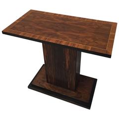 French Art Deco Macassar Ebony Accent Table 10