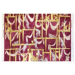 Raro panel de tela diseñado por Gio Ponti