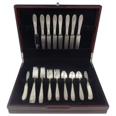 Wedgwood by International Sterling Silver Flatware Service Set 40 Pieces