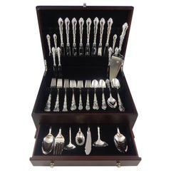 Feliciana by Wallace Sterling Silver Flatware Set for Eight Service 56 Pieces