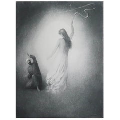 Original Antique " Arabian Nights " Print After Albert Letchford. 1897