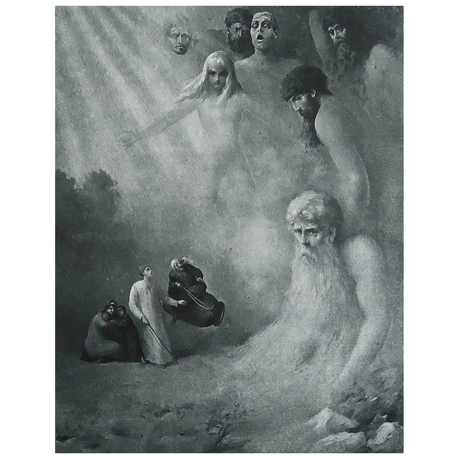 Original Antique " Arabian Nights " Print After Albert Letchford. 1897 For Sale