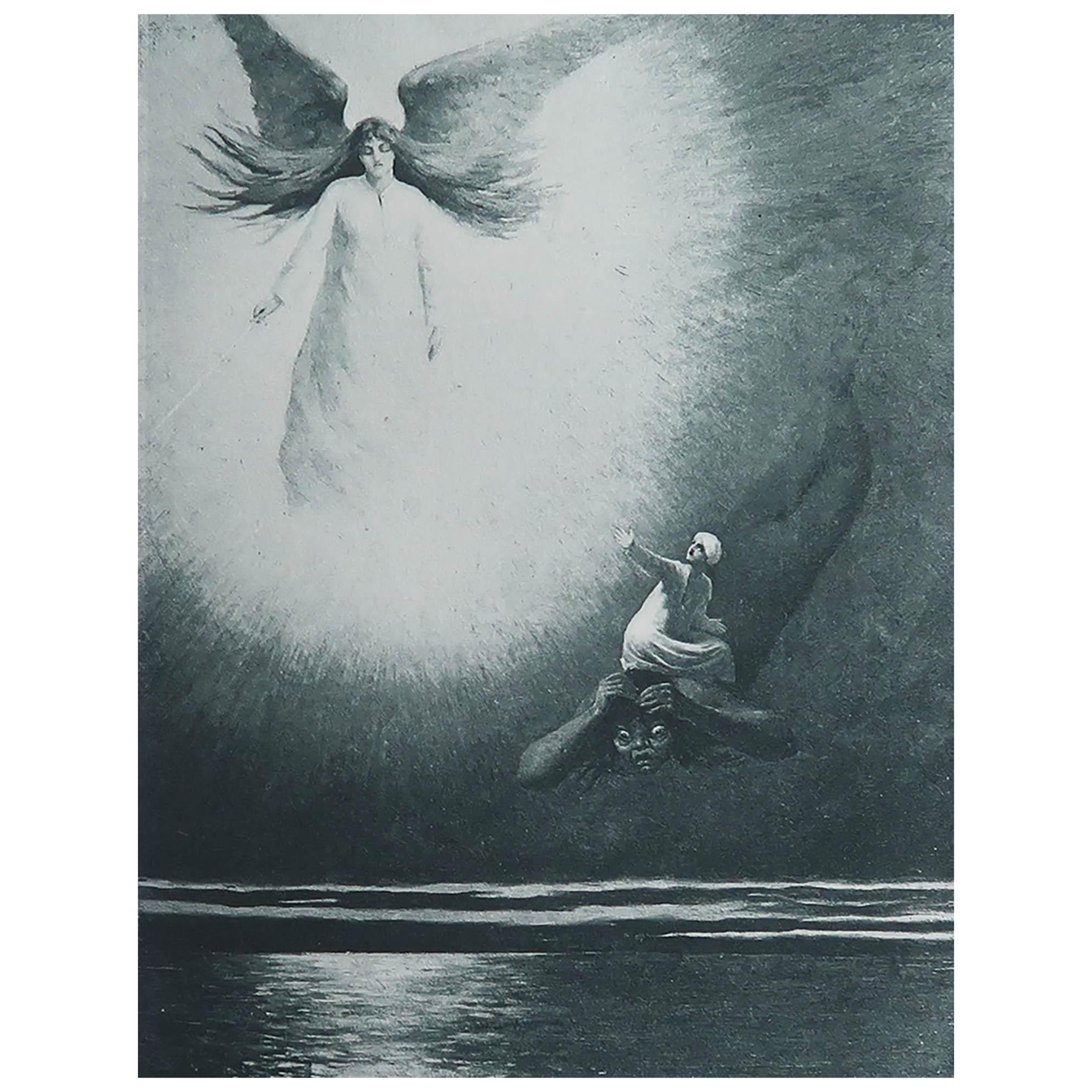 Grabado original antiguo " Las mil y una noches " según Albert Letchford. 1897 en venta