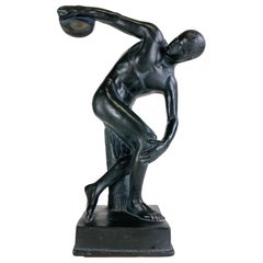 Handsome vintage Greco Roman male figurative sculpture