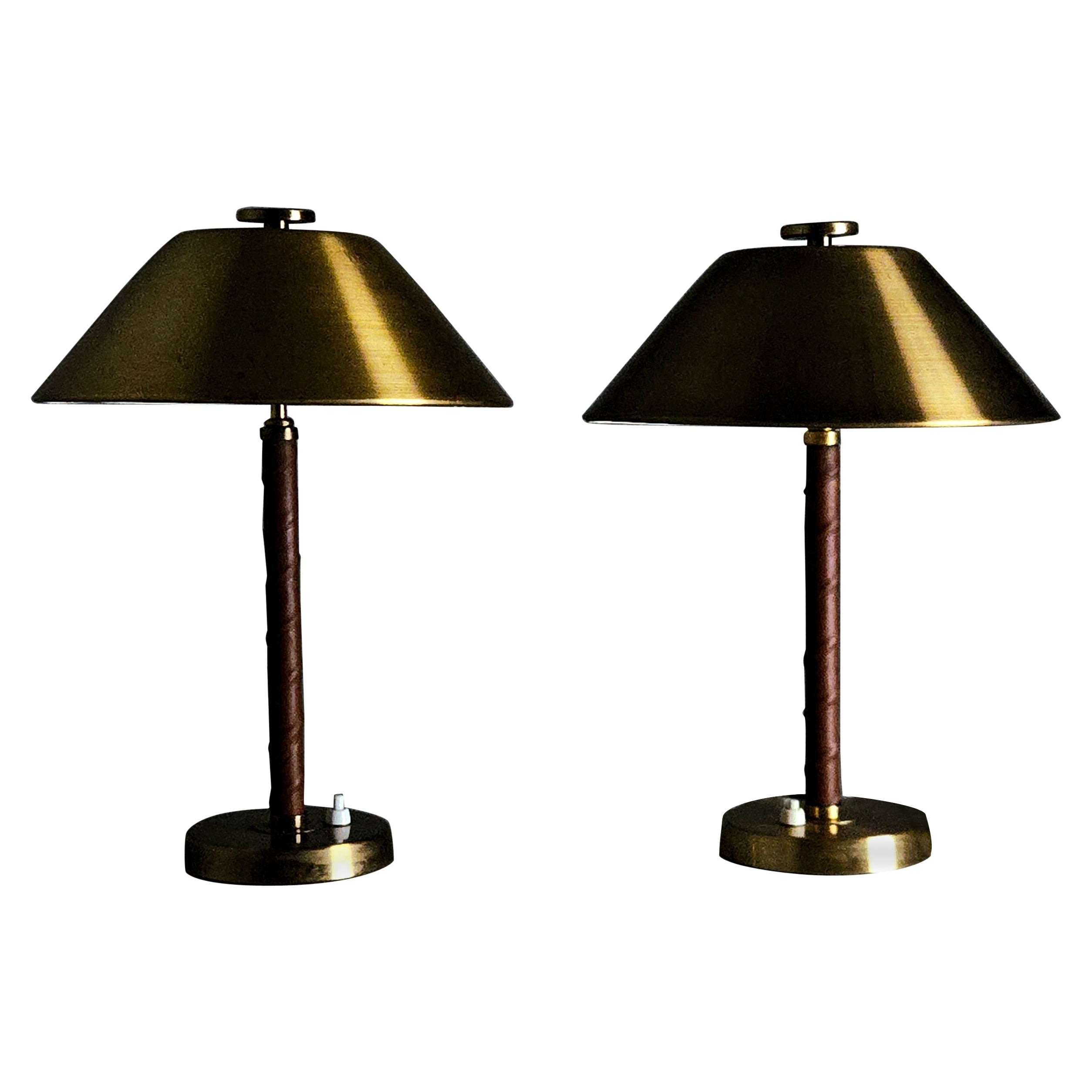 Eleganti lampade da tavolo '5014' di Einar Bäckström, Svezia, anni '40