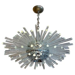 Lustre autrichien du milieu du siècle en cristal Miracle 3317 par Bakalowits