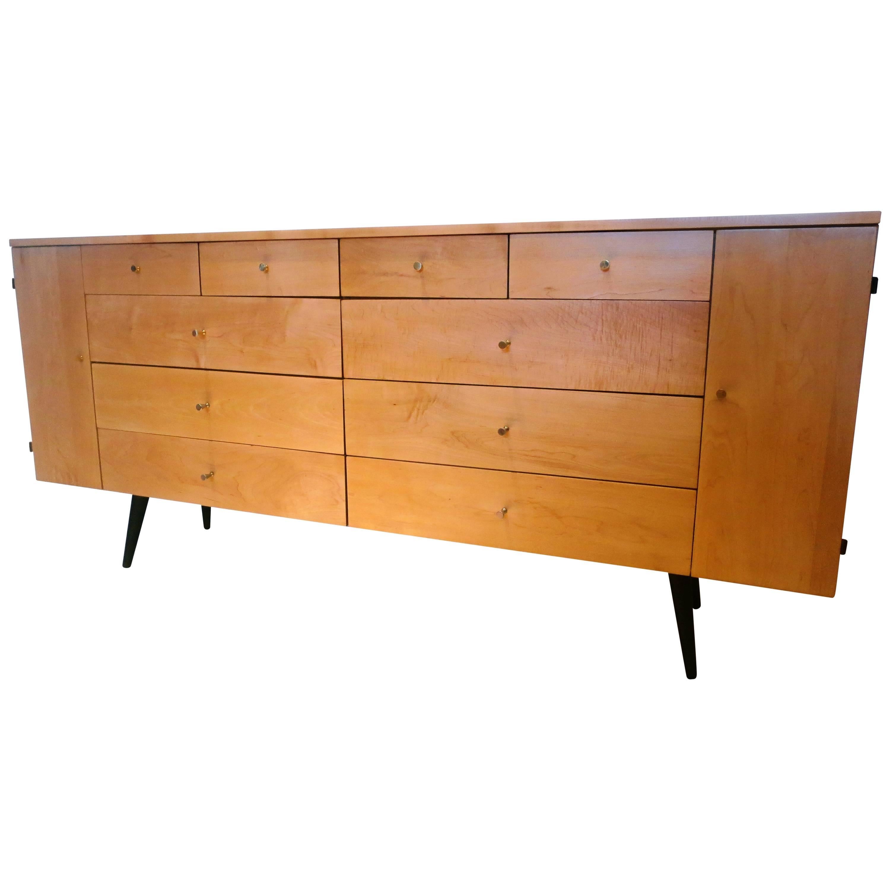 1950s Rare Multi Drawer Large Dresser by Paul McCobb Planner Group