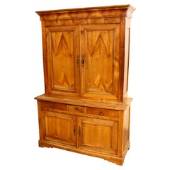 19th Century French Louis Philippe Buffet Deux Corps in Cherry