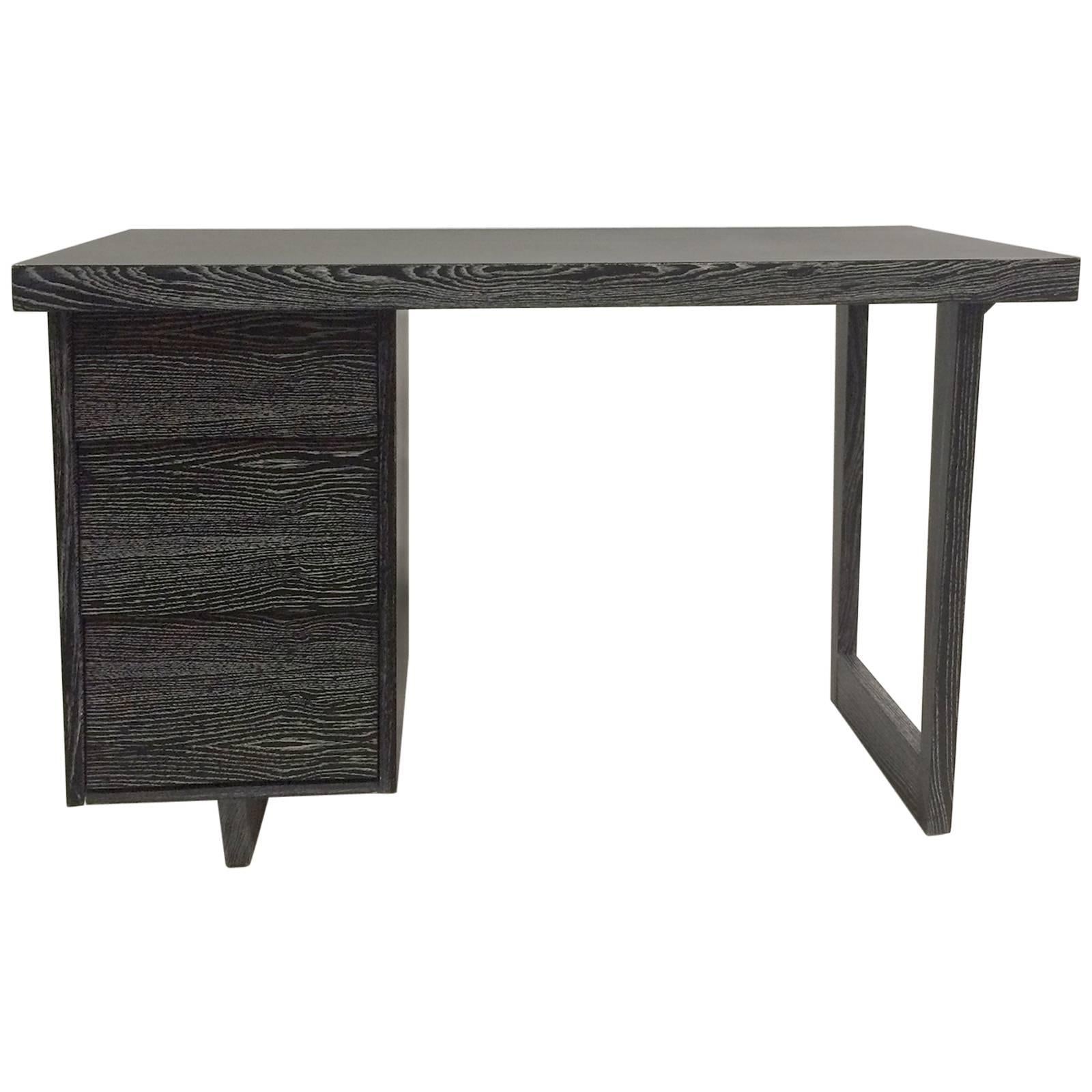 Architectural Desk in Dark Ceruse Finish