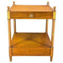 Baker Furniture, 2-stöckiger Beistelltisch mit einer Schublade