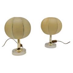 Paire de lampes de table Cocoon Tulip Modernity de Goldkant, années 1950