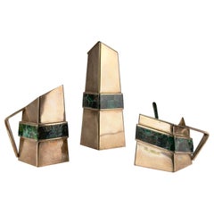 Juego de 3 teteras modernistas Los Castillo